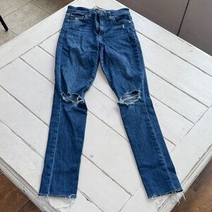 Joe's Jeans Classic Blue Ripped Skinny Jeans